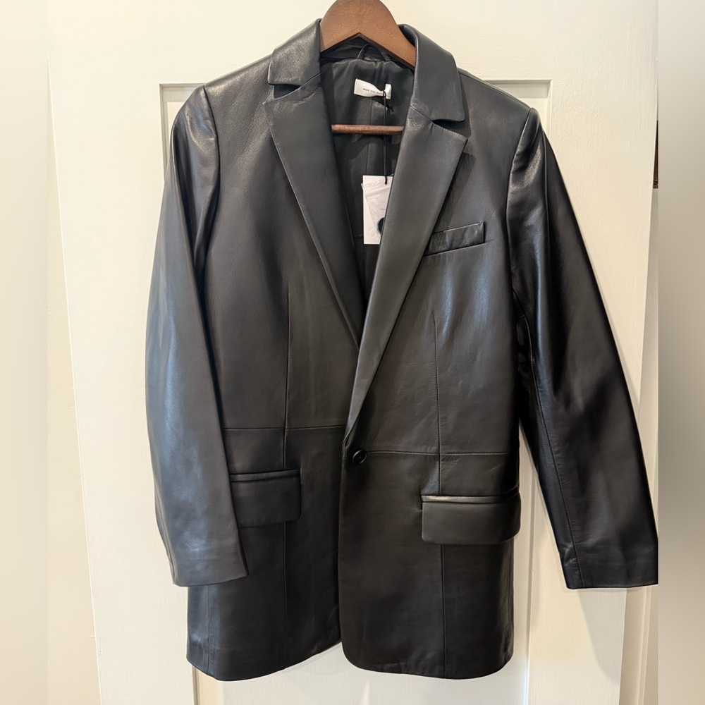ITALIC Leather Blazer